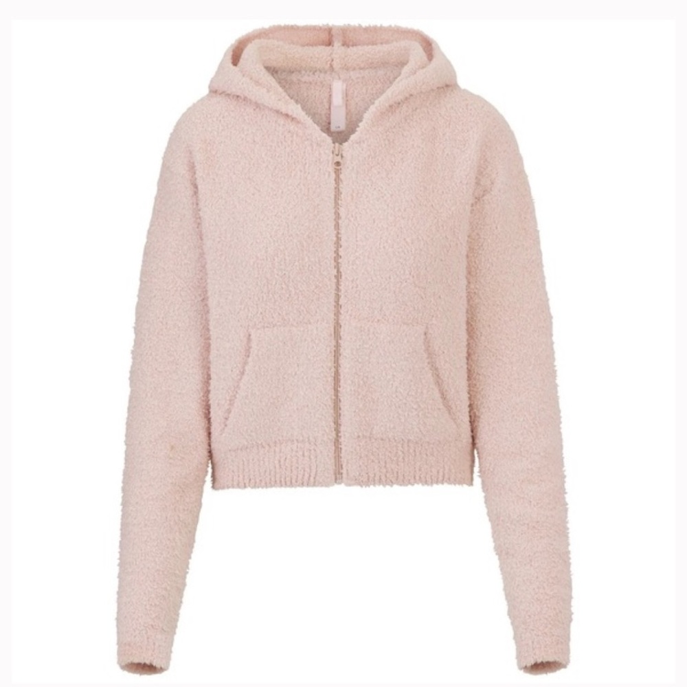 NWOT SKIMS Cozy Collection Light Pink Full Zip Hoodie - 2X/3X - Picture 5 of 5